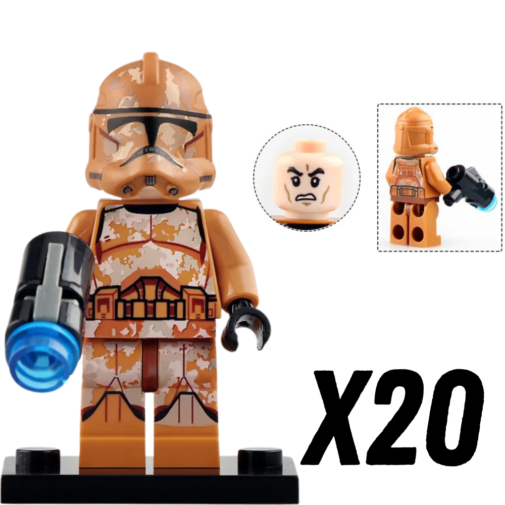 Space War Theme Geonosis Clone Troopers Block Figures Set of 10pcs
