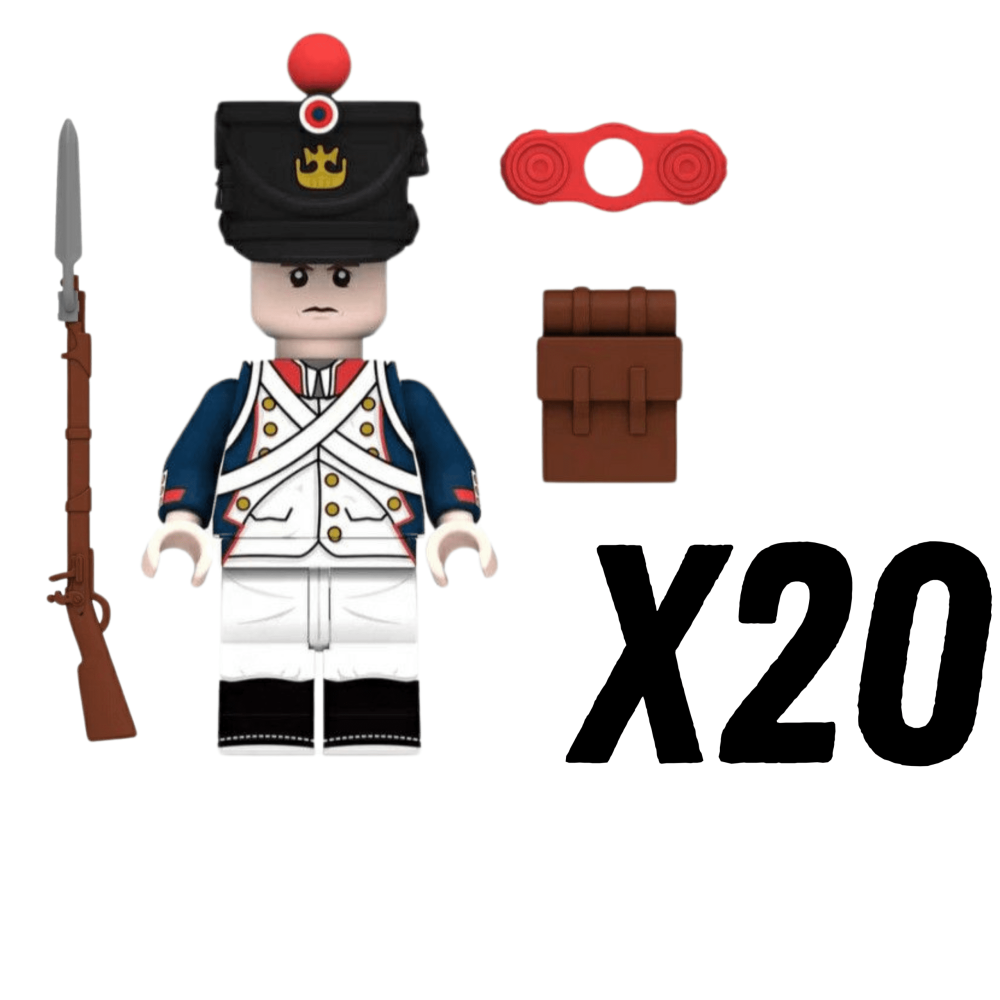 French Fusilier Block Figures Set