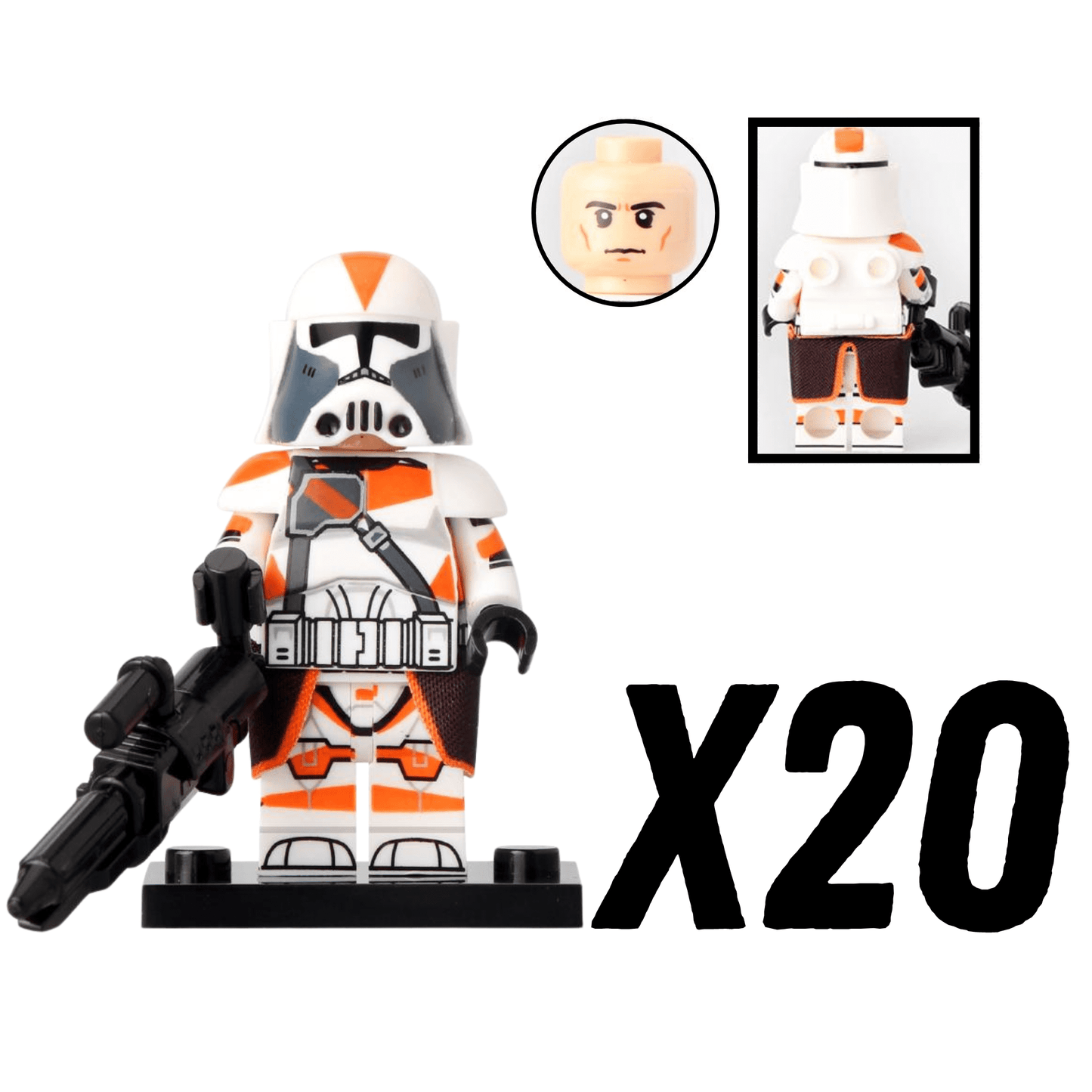 Space War Theme 212th Phase 2 Heavy Clone Troopers Block Figures Set of 10pcs