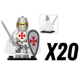 Knight Templar Block Figures Set of 10pcs
