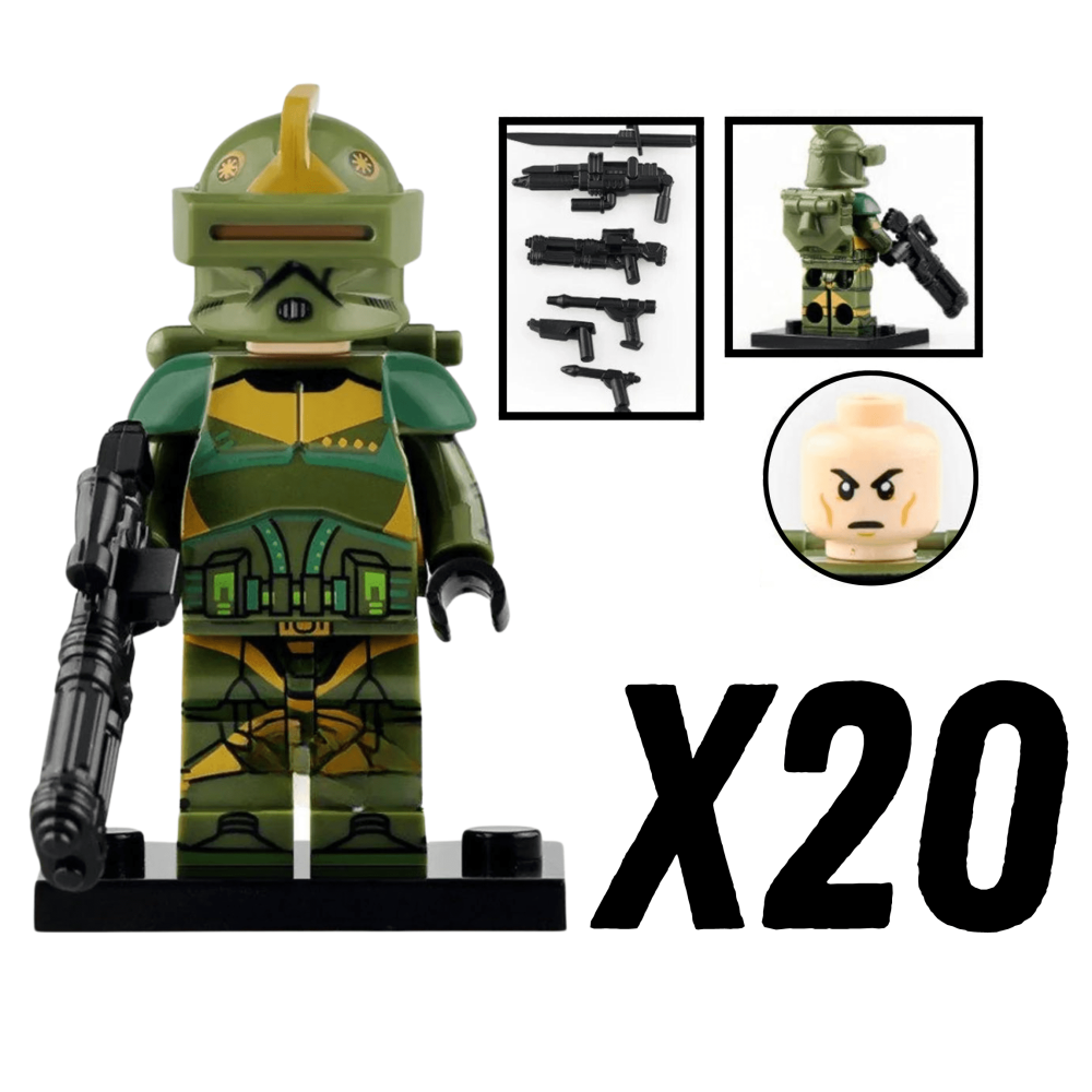 Space War Theme Phase 1 Kashyyyk Clone Trooper Block Figures Set of 5pcs
