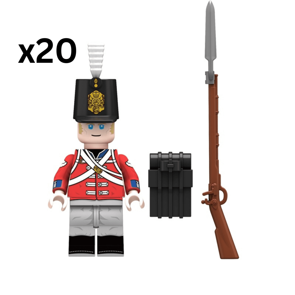 Napoleonic Wars K.G.L. Line Infantry Block Figures Set of 10pcs