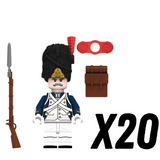 Grenadiers of the Old Guard Block Figures Set of 5pcs