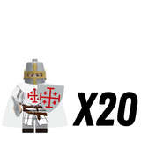 Crusades Holy Sepulchre Knights Block Figures Set of 10pcs