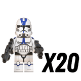 Space War Theme 501st Legion Clone Troopers Block Figures Set