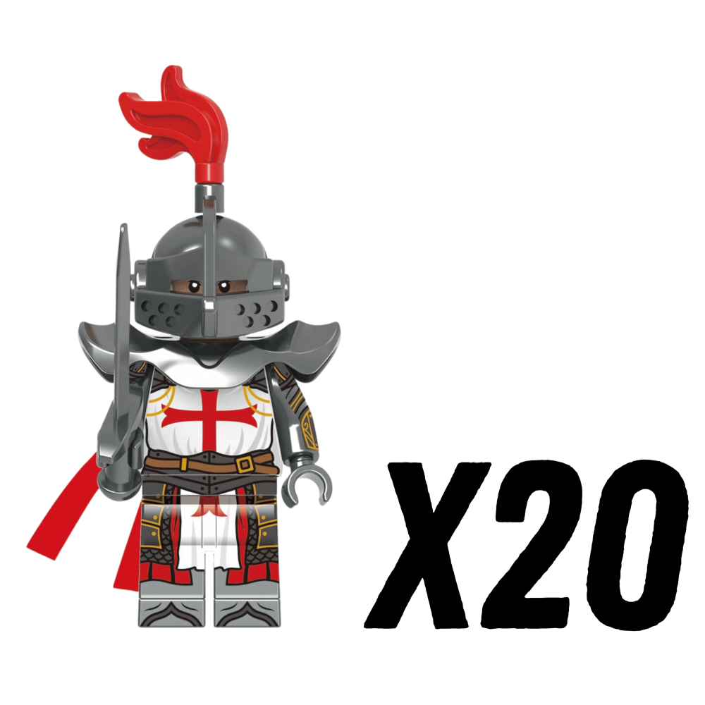Crusades Knights Templar Elite Swords Block Figures Set of 5pcs