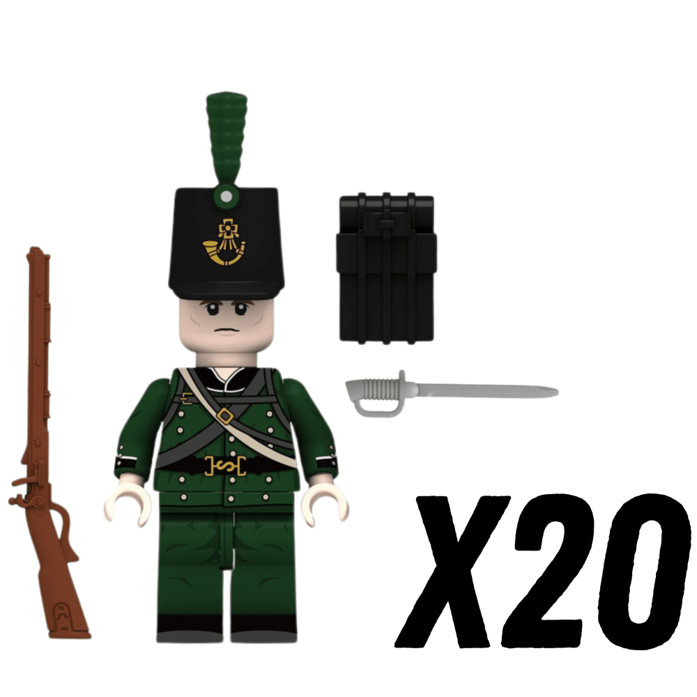 95th Rifles British Block Figures Set of 10pcs