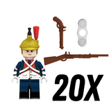 Dutch Dragoon Block Figures Set of 5pcs