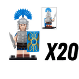 Roman Centurions (Blue) Block Figures Set of 10pcs