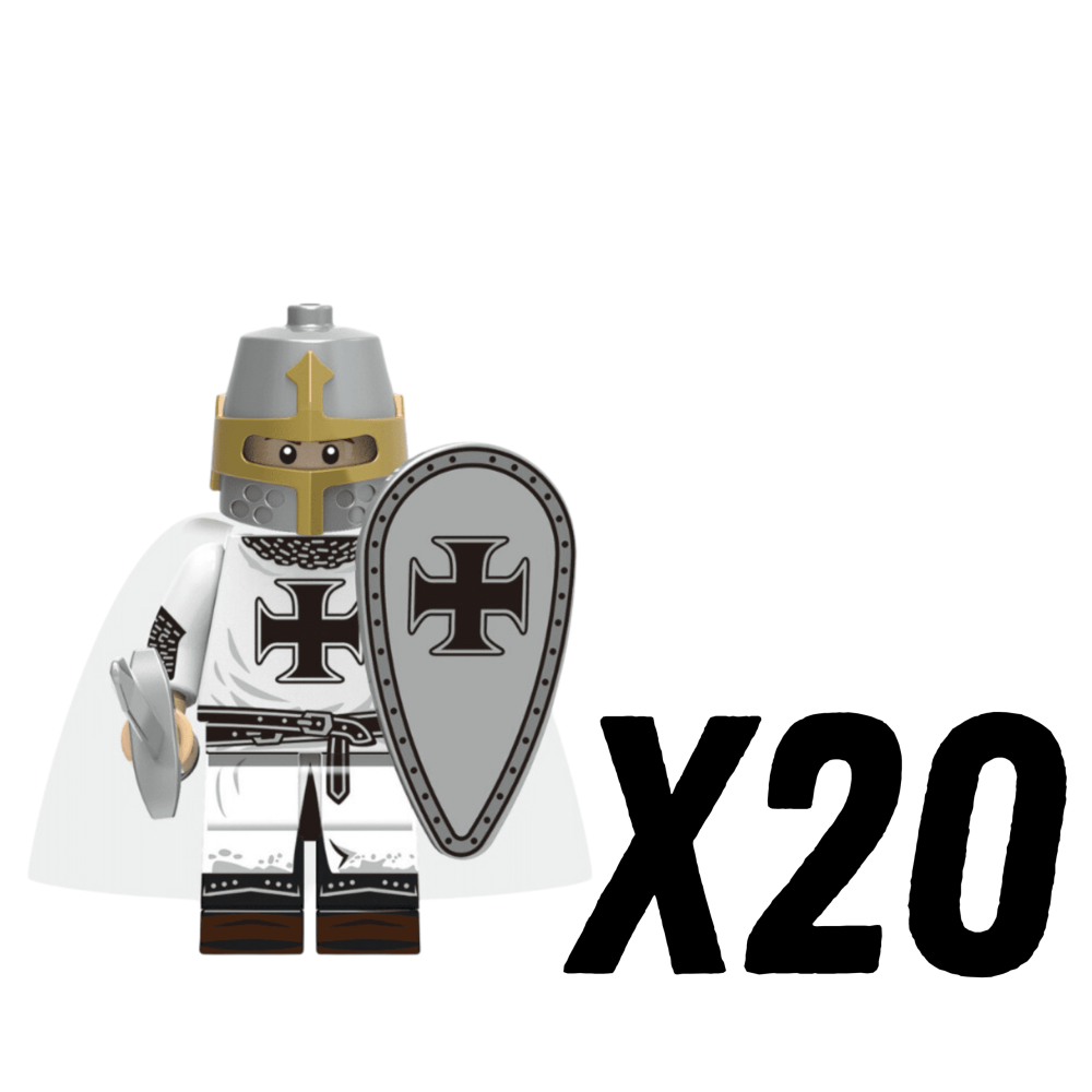 Crusades Teutonic Knights Swords Block Figures Set of 10pcs
