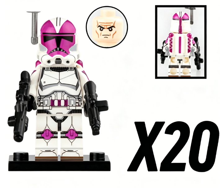Space War Theme 21st Nova Corps Galactic Marines Clone Troopers Block Figures Set
