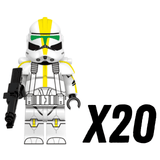 Space War Theme 327th Jetpack Clone Troopers Block Figures Set of 5pcs