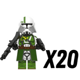Space War Theme Doom’s Unit Heavy Jetpack Clone Troopers Block Figures Set