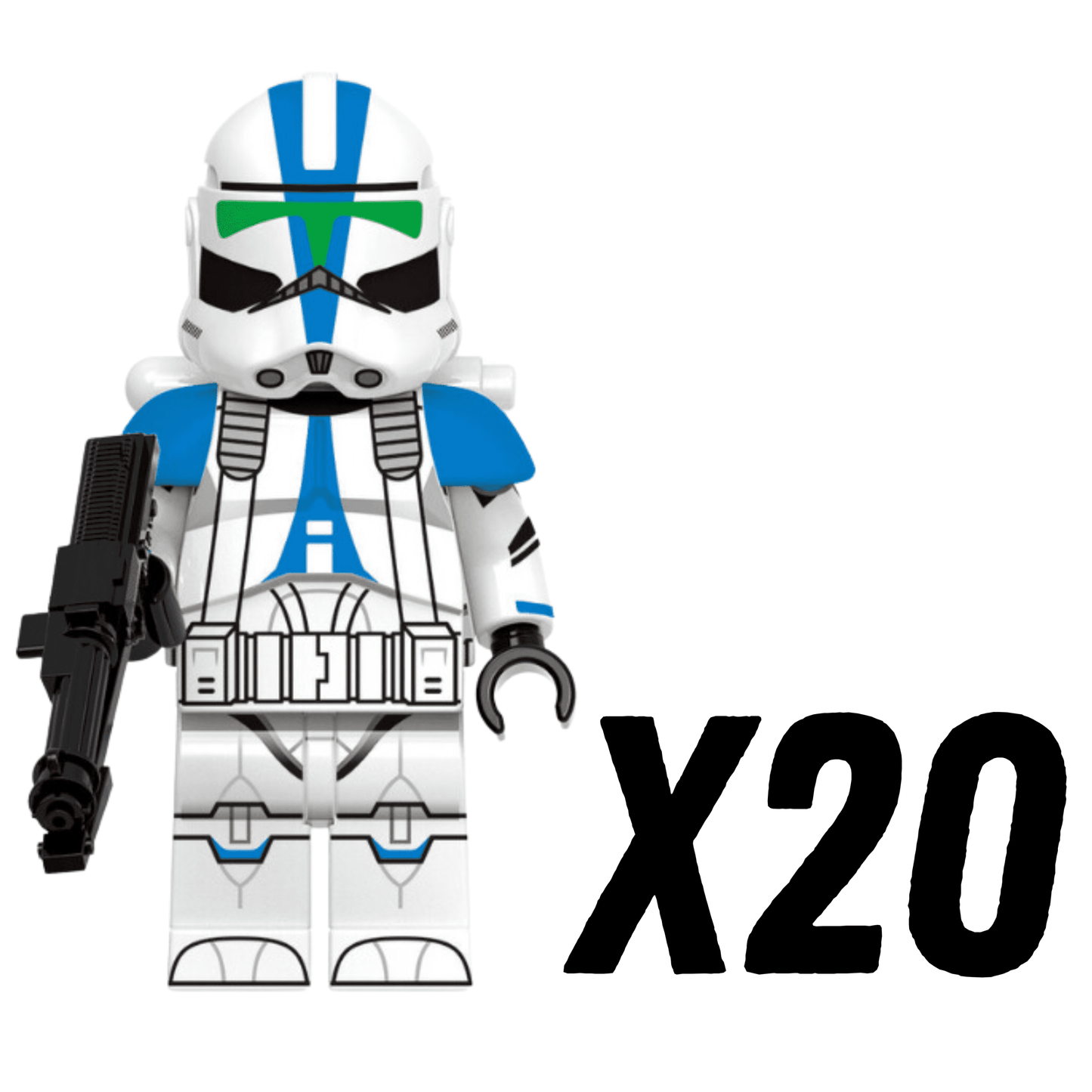 Space War Theme 501st Jetpack Clone Troopers Block Figures Set of 5pcs