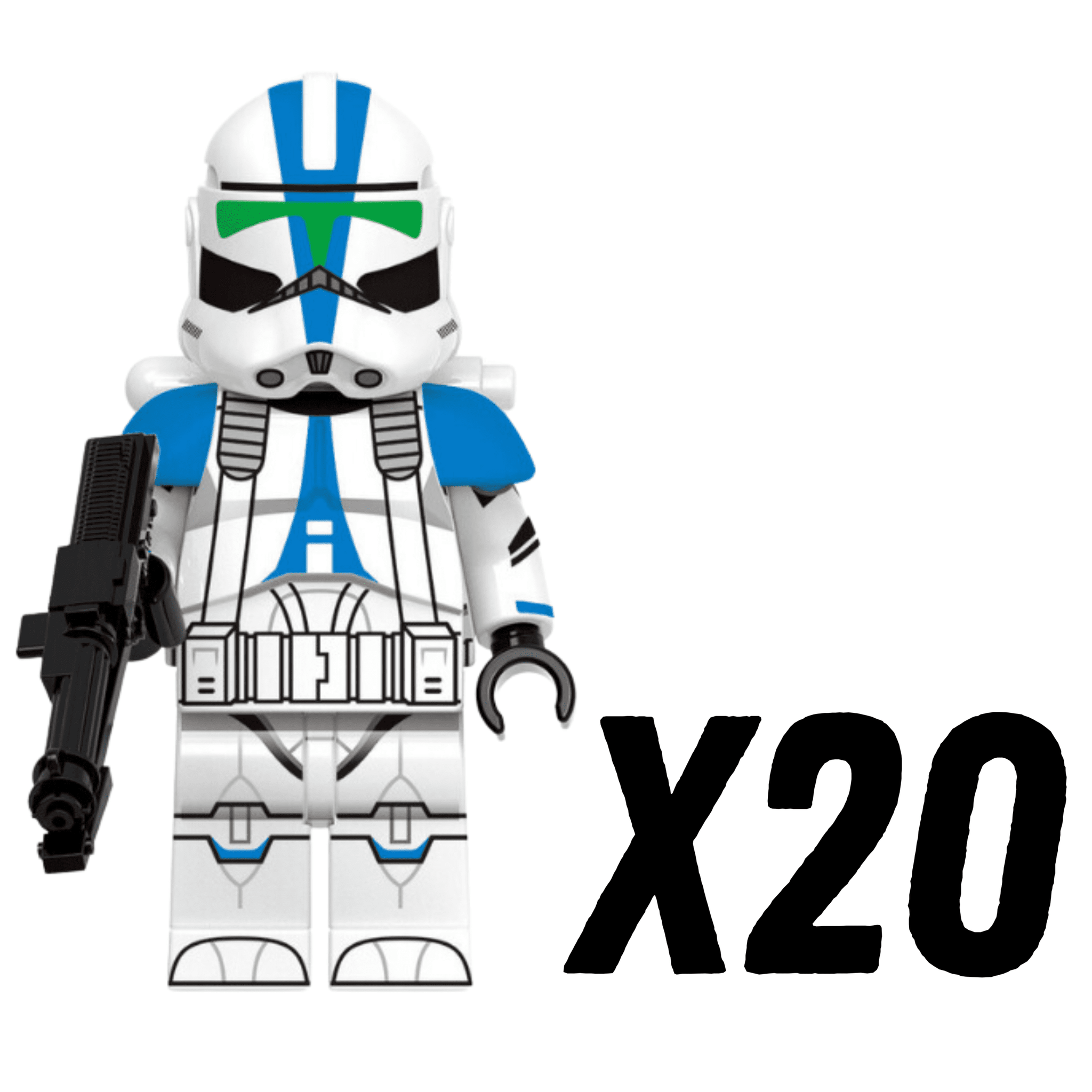 Space War Theme 501st Jetpack Clone Troopers Block Figures Set of 5pcs