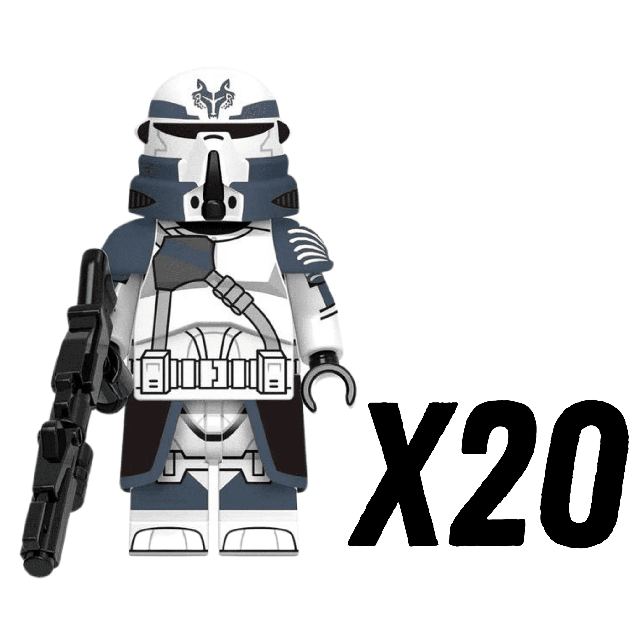 Space War Theme Wolfpack Airborne Trooper Block Figures Set
