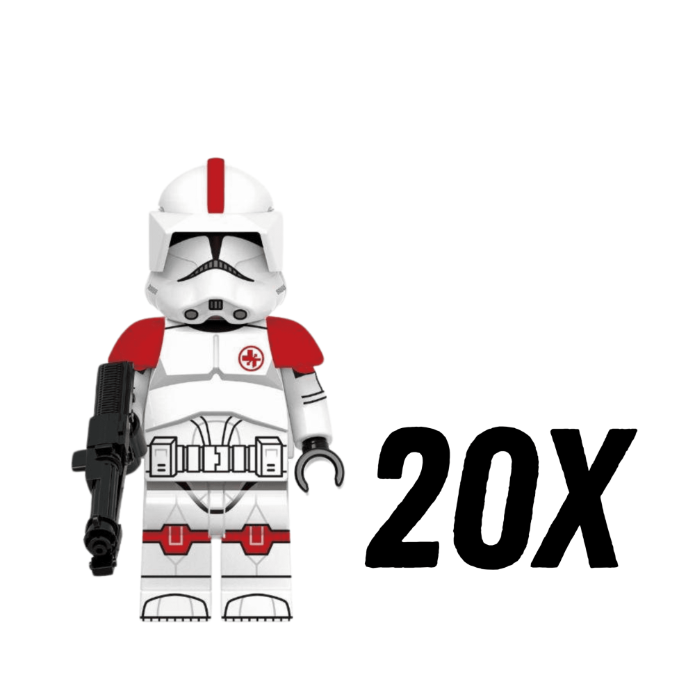 Space War Theme Clone Medic Troopers of the 6th Sector Army Block Figures