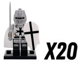 Crusader Knight Block Figures Set of 10pcs