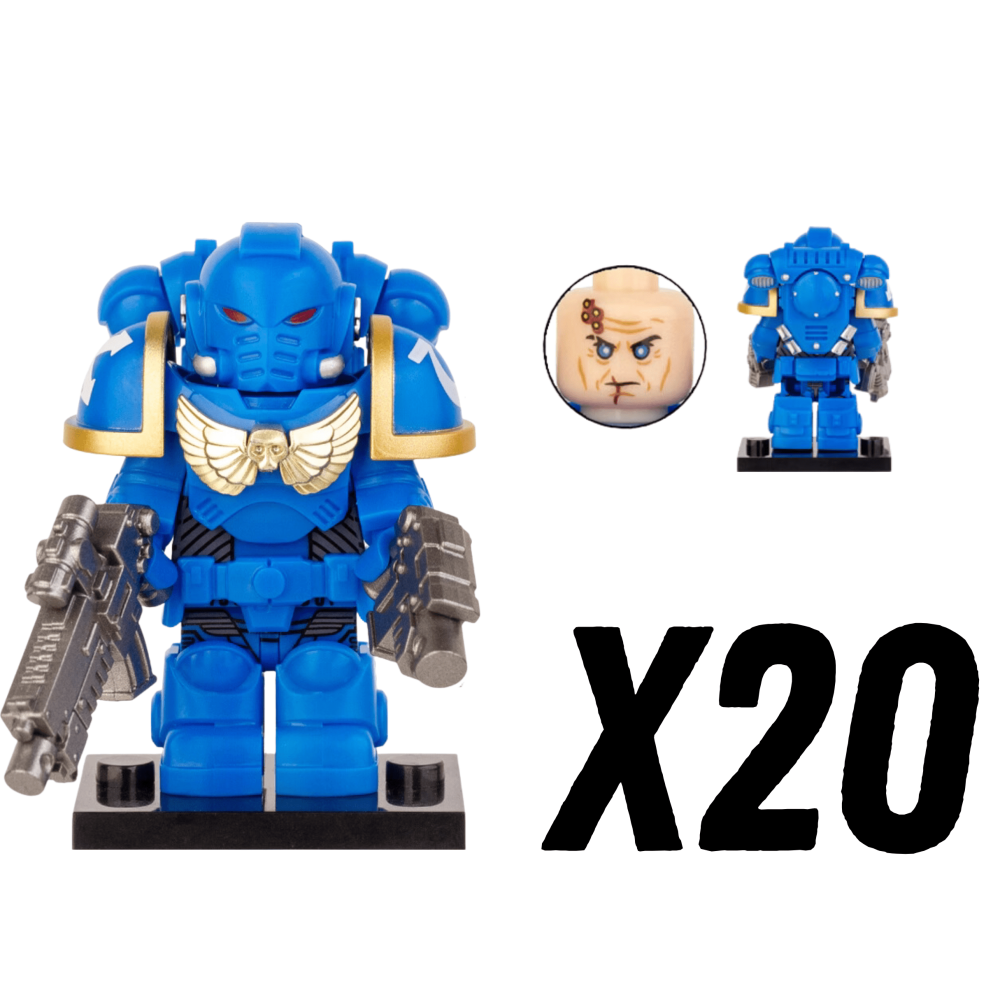 Ultramarines Space Marines Block Figures Set