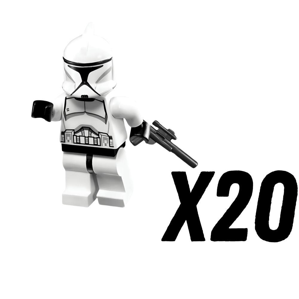 Space War Theme Phase 1 Clone Troopers Block Figures Set of 10pcs