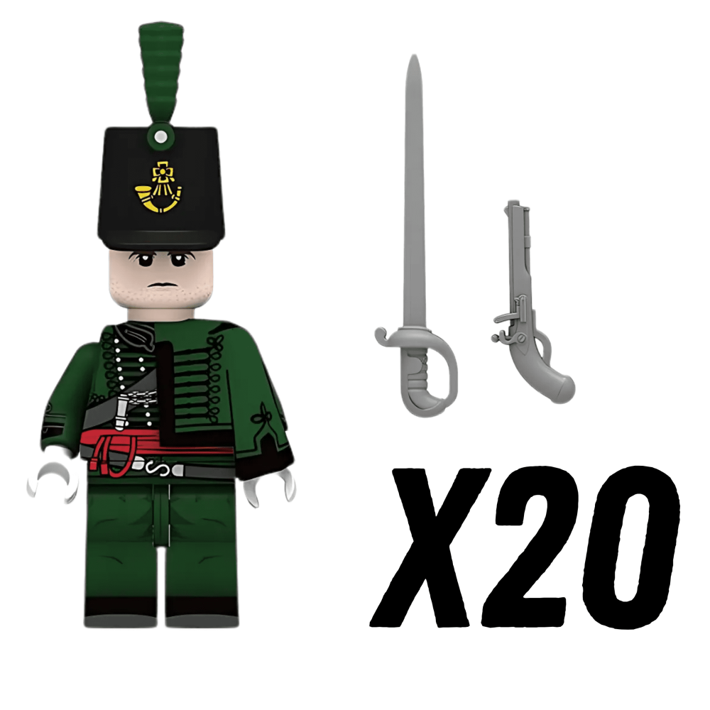 Napoleonic Wars Officer Of the 95th Regiment Block Figures Set of 5pcs