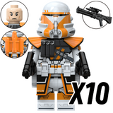 Space War Theme 212th Battalion Clone Army Block Figures Set