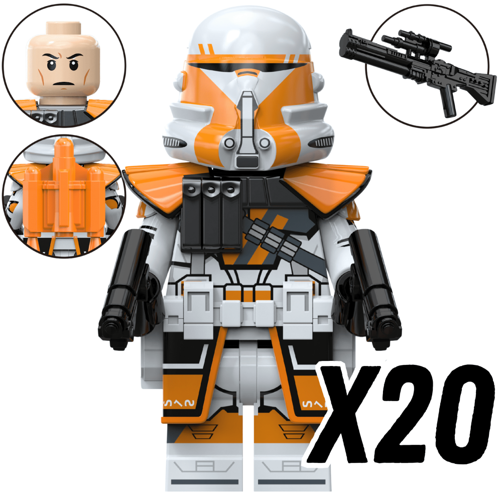 Space War Theme 212th Battalion Clone Army Block Figures Set