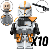 Space War Theme 212th Battalion Clone Army Block Figures Set