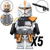 Space War Theme 212th Battalion Clone Army Block Figures Set