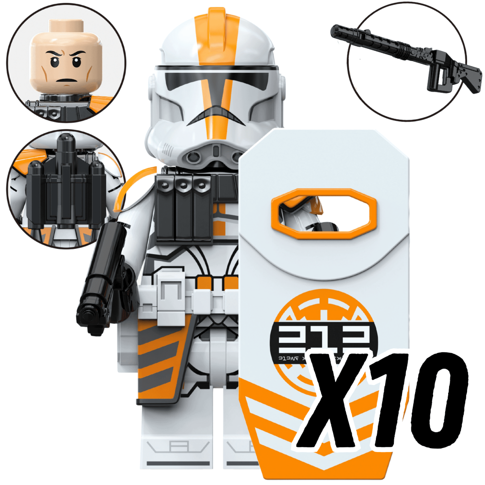 Space War Theme 212th Battalion Clone Army Block Figures Set
