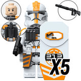 Space War Theme 212th Battalion Clone Army Block Figures Set