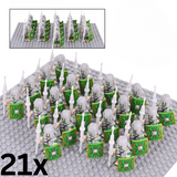 Roman Legionaries Green Cohort Block Figures Set of 12pcs