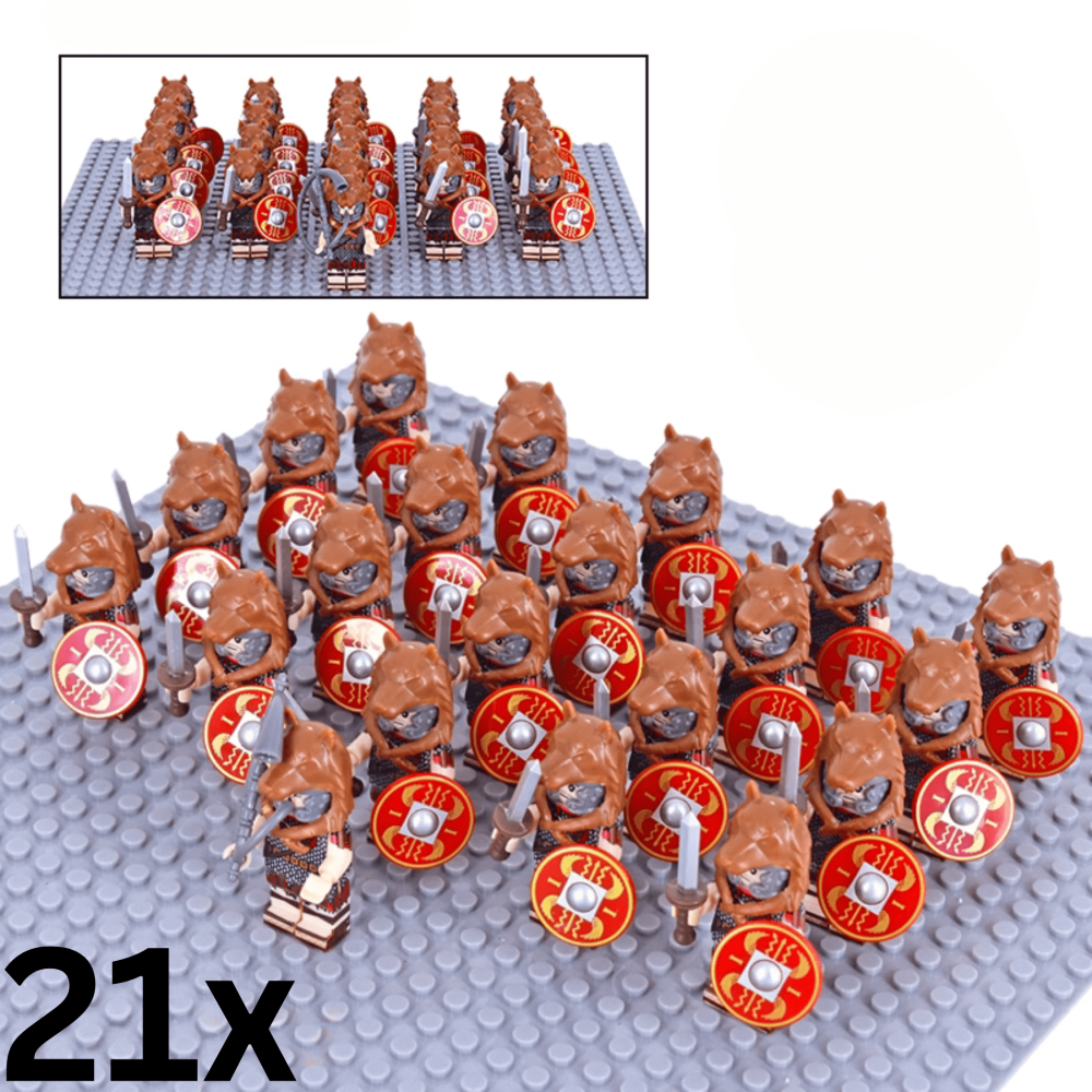 Roman Lion Skin Signifier Auxiliaries Block Figures Set of 12pcs
