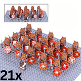 Roman Lion Skin Signifier Auxiliaries Block Figures Set of 12pcs