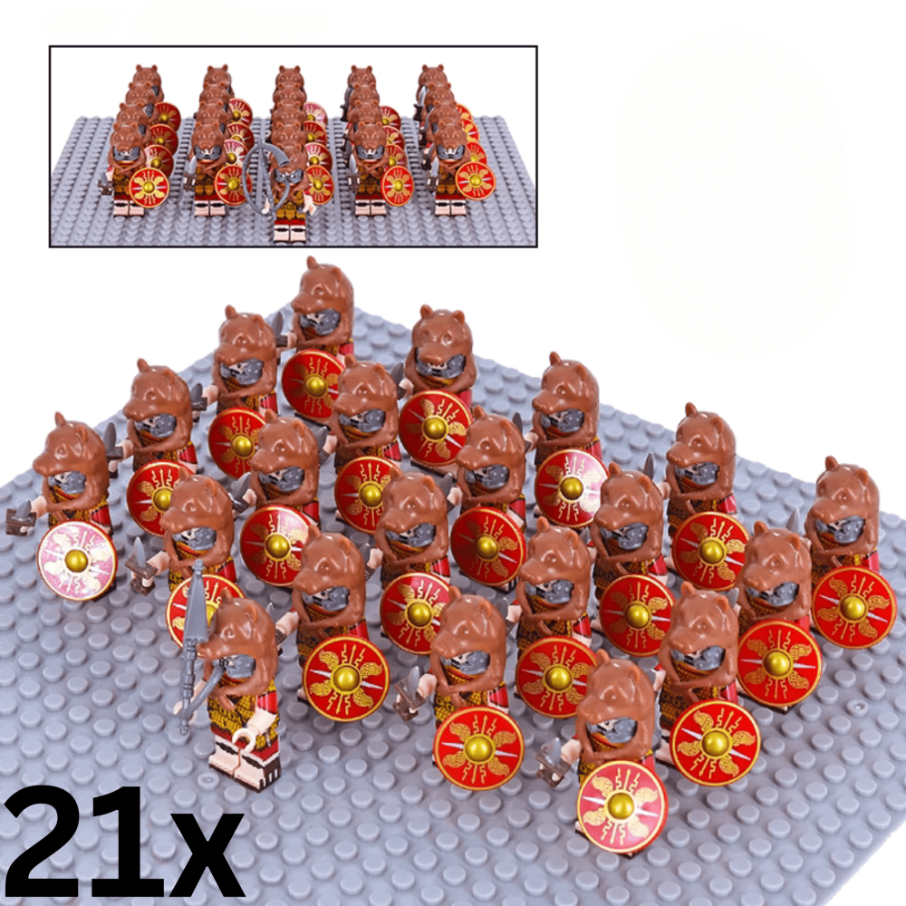 Roman Wolf Skin Signifier Auxiliaries Block Figures Set of 12pcs