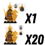 Lord the Rings High Elves Swords Block Figures Set 21pcs