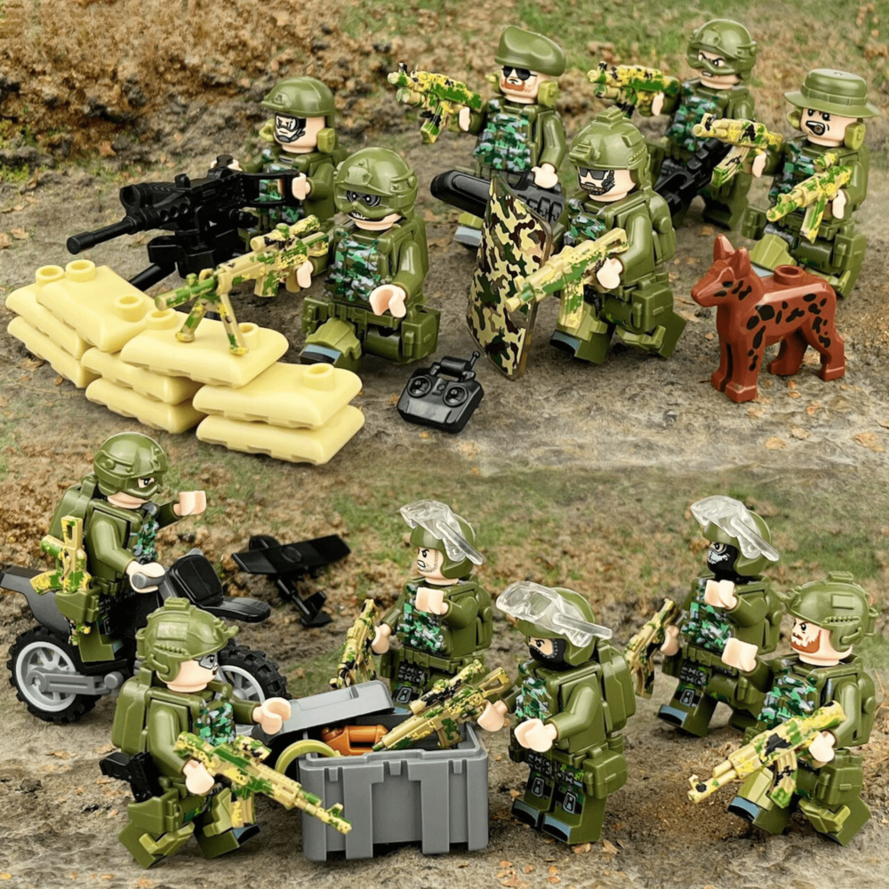 Special Ops Jungle Platoon Block Figures Set