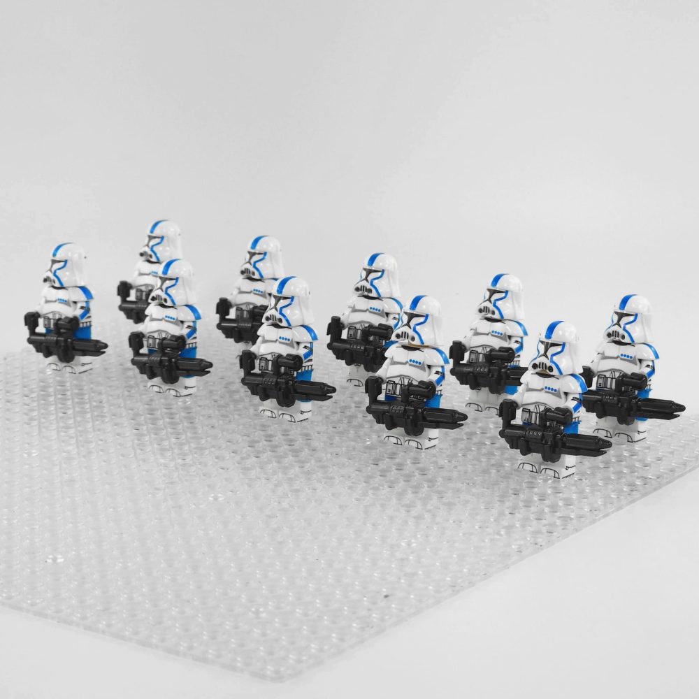 Space War Theme 501st Legion Phase 2 Heavy Clone Troopers Block Figures Set of 10pcs