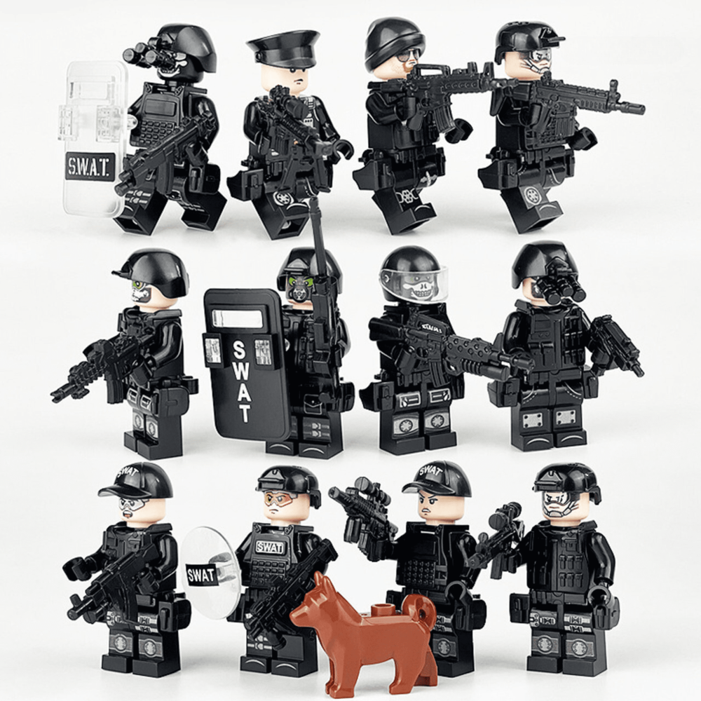 SWAT Task Force Block Figures Set