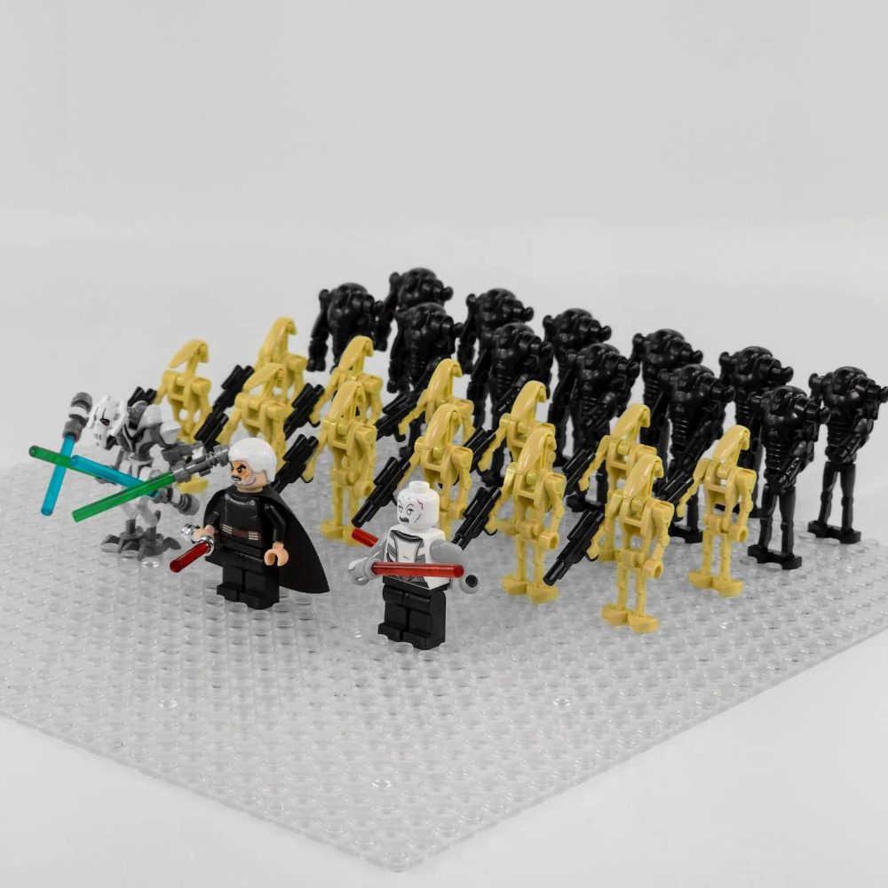 Space War Theme Separatist Battle Droid Count Dooku General Grievous Ventress Block Figures Set