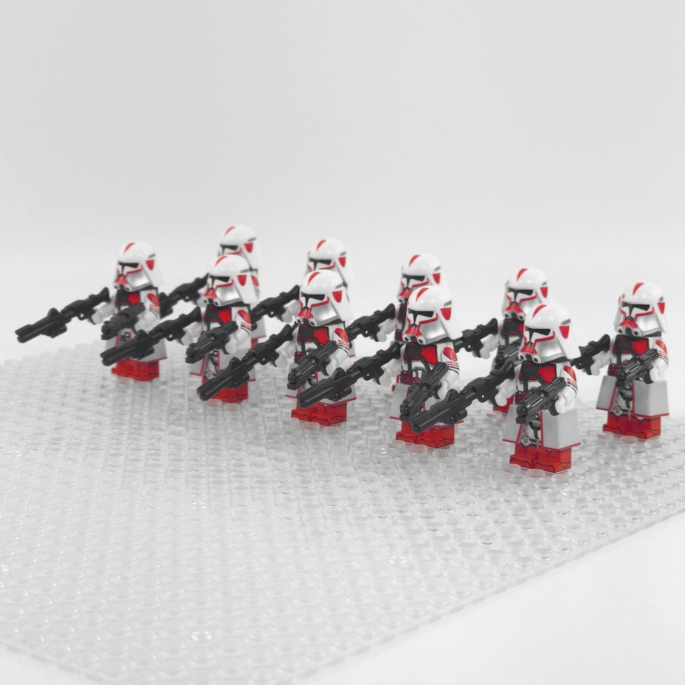 Space War Theme Coruscant Guard Heavy Trooper Block Figures Set