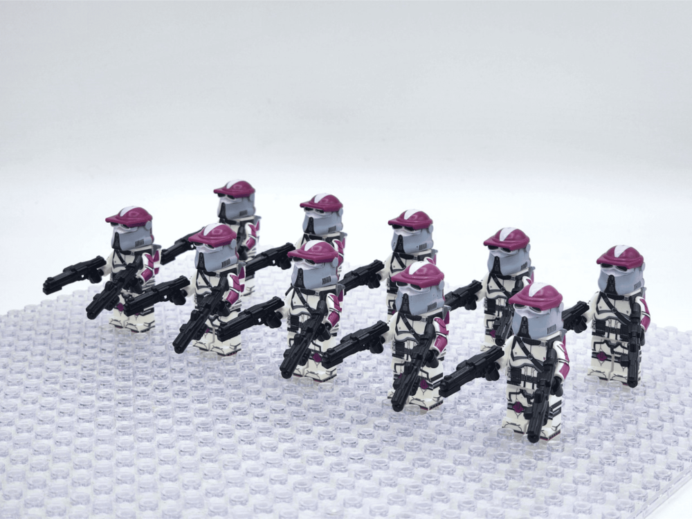 Space War Theme 21st Nova Corps Galactic Marines AT-RT Driver Block Figures Set