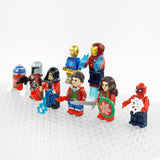8 Pack Christmas Sweater Themed Custom Block Figures