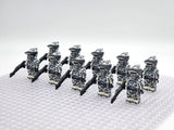 Space War Theme Jungle Camo ARF Clone Trooper Block Figures Set
