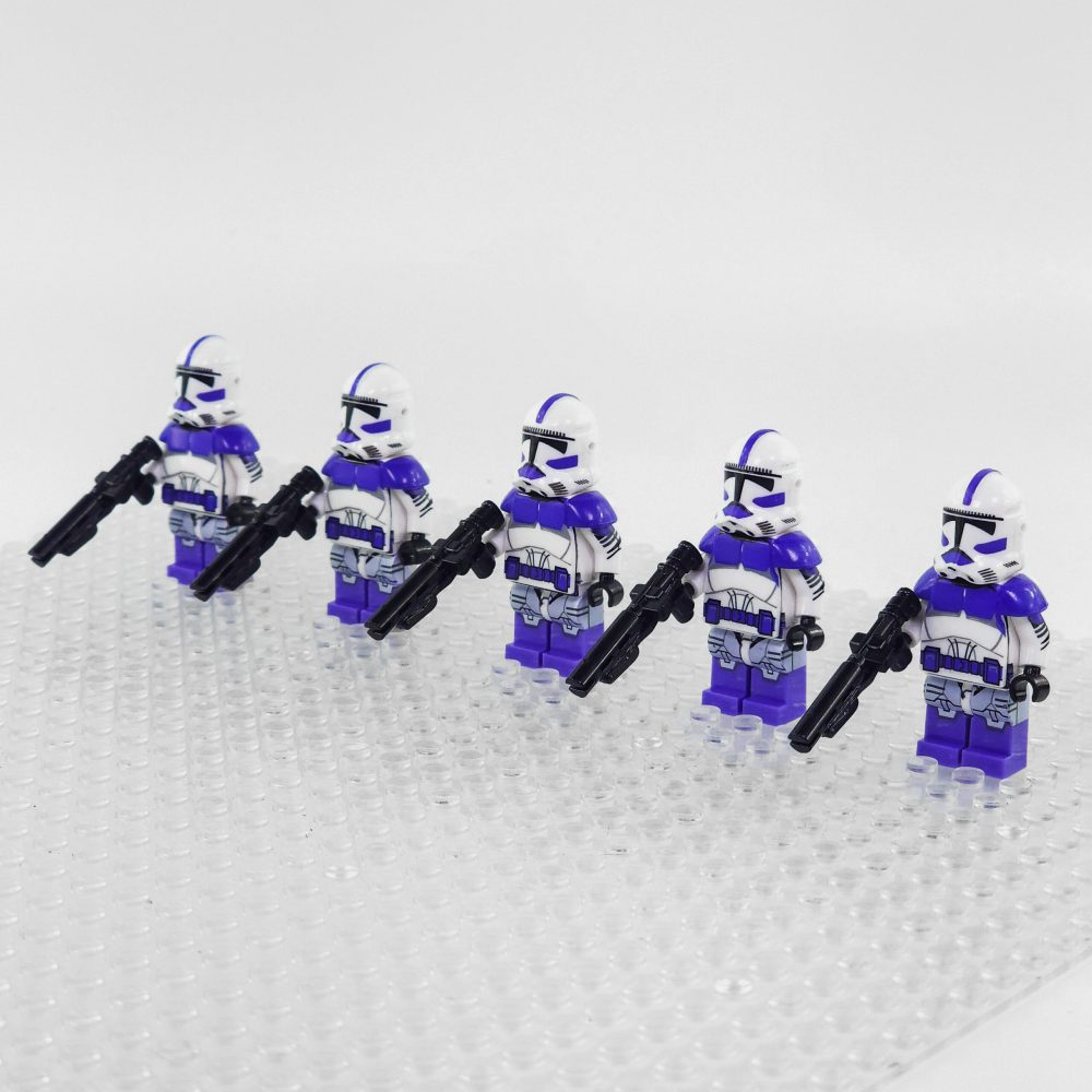 Space War Theme 187th Legion Clone Trooper Block Figures Set of 5pcs