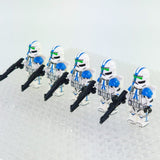 Space War Theme 501st Jetpack Clone Troopers Block Figures Set of 5pcs