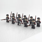 WWII German Honor Guard Soldiers Block Figures Set
