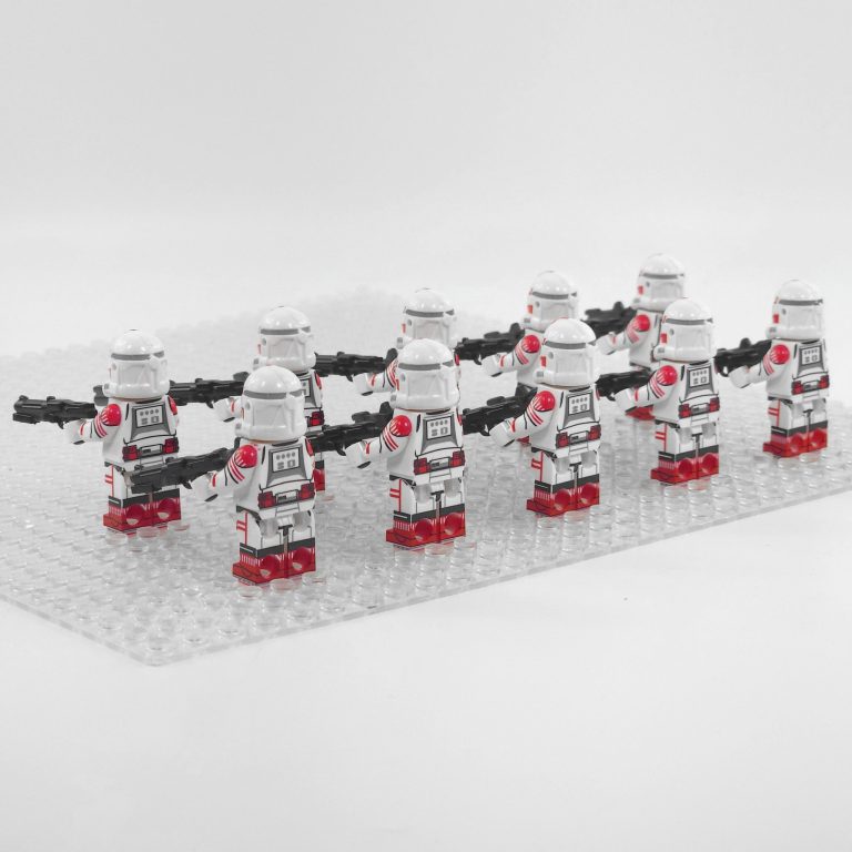 Space War Theme Coruscant Assault Trooper Block Figures Set