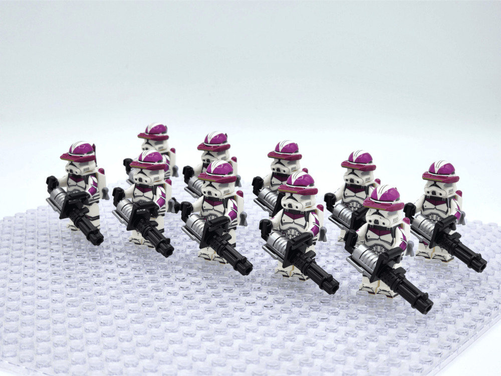 Space War Theme 21st Nova Corps Galactic Marines Heavy Gunners Block Figures Set