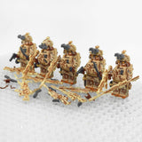 US Army Navy Seals Block Figures Set